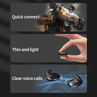 Sleek Ultra-Thin Bluetooth Earbuds - Wholesalus