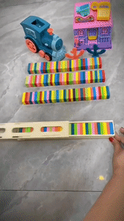 Kids Automatic Laying Domino Train - Wholesalus