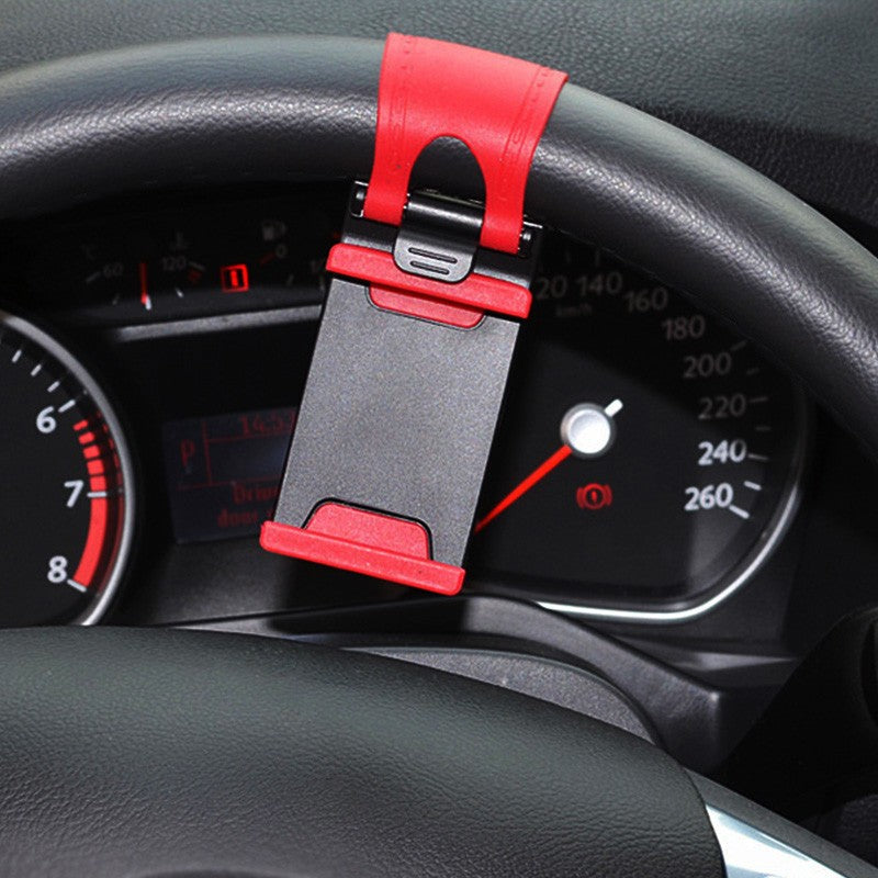 Car Steering Wheel Mount Mobile Holder - Wholesalus