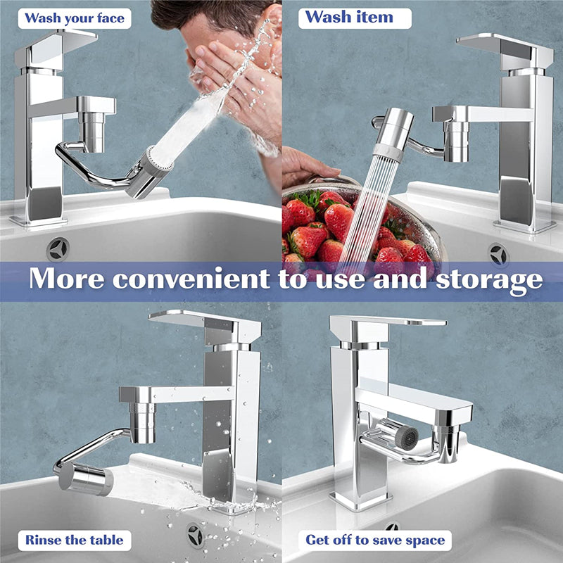 1080 Degree Rotating Faucet Extender - Dual Mode - Wholesalus