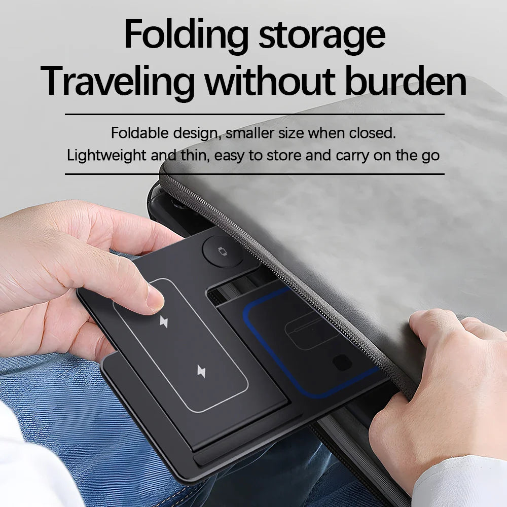 3 in 1 Foldable Wireless Charging Stand - Wholesalus