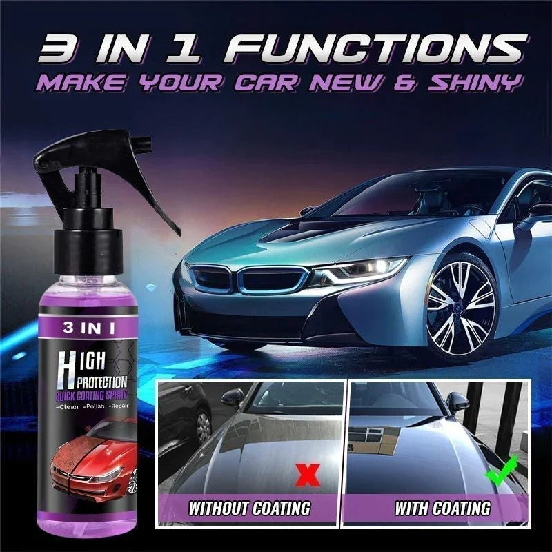 3 in 1 Quick Car Ceramic Coating Spray - Wholesalus