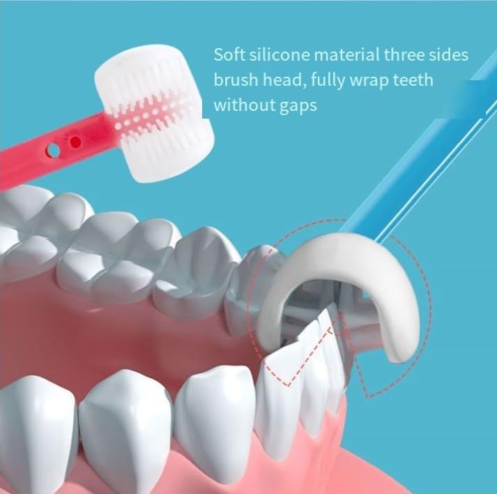 Three-sided Baby U-Shaped Toothbrush - Wholesalus