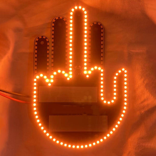 Car Finger Lights Gesture Light Car Multifunction Warning - Wholesalus
