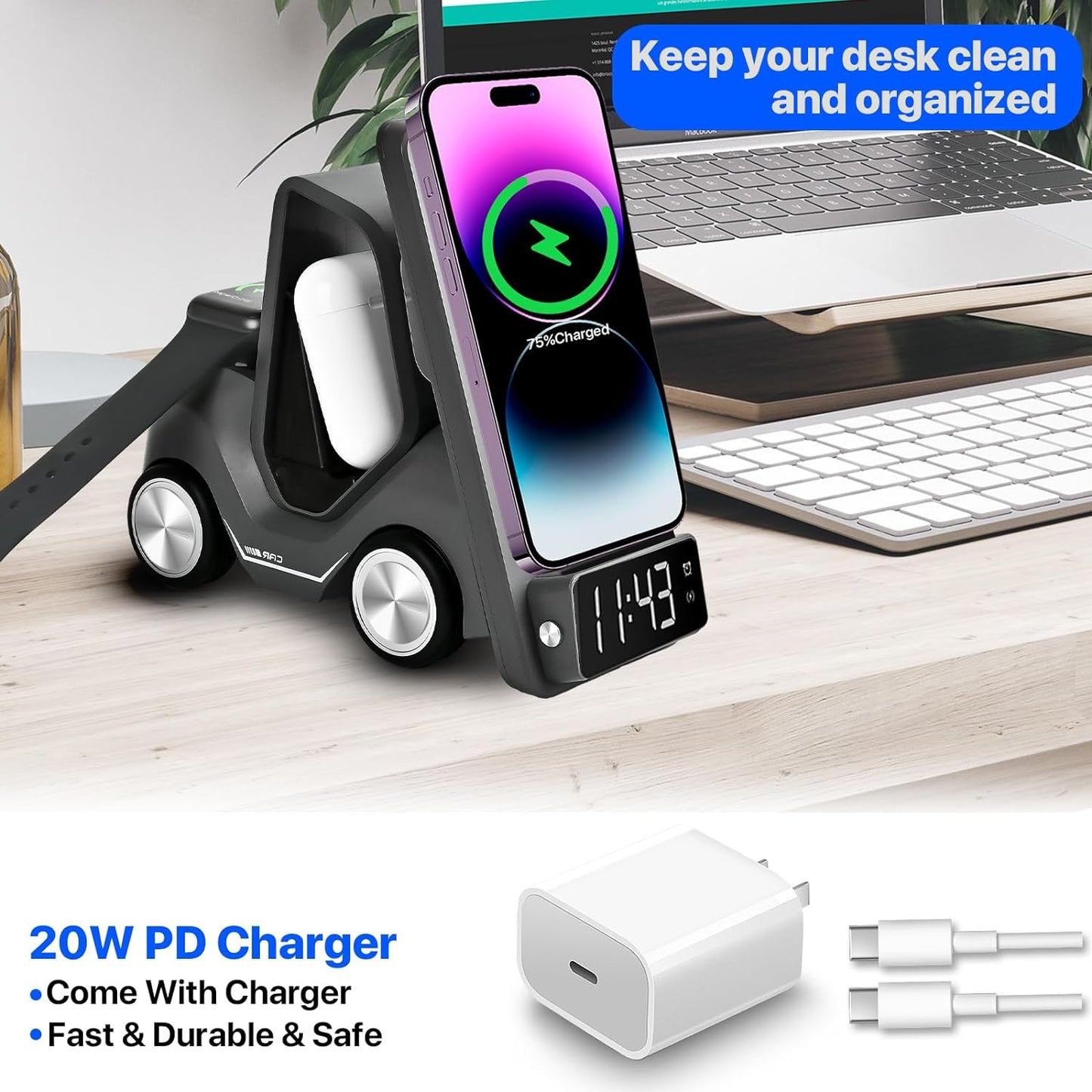 5-IN-1 Wireless Charging Station - Wholesalus