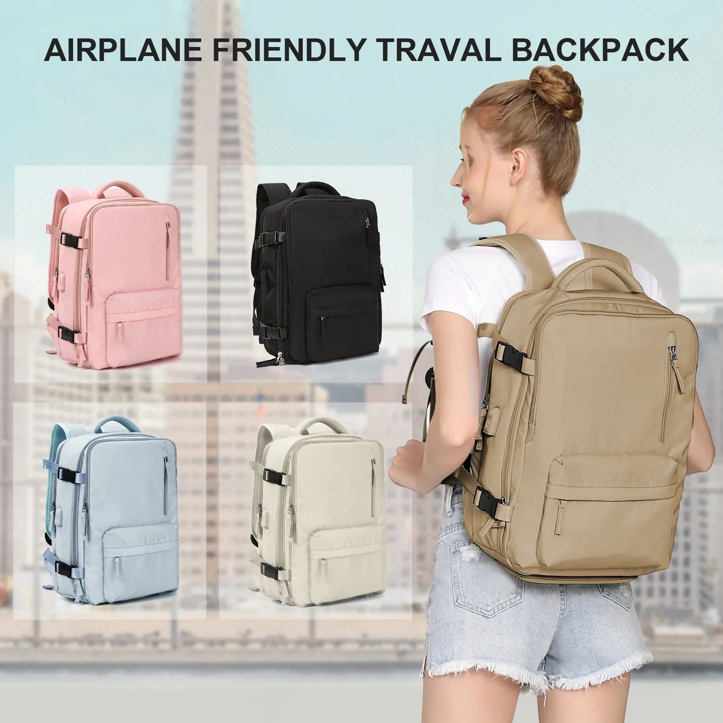 Large Capacity Business Travel Backpack - Wholesalus