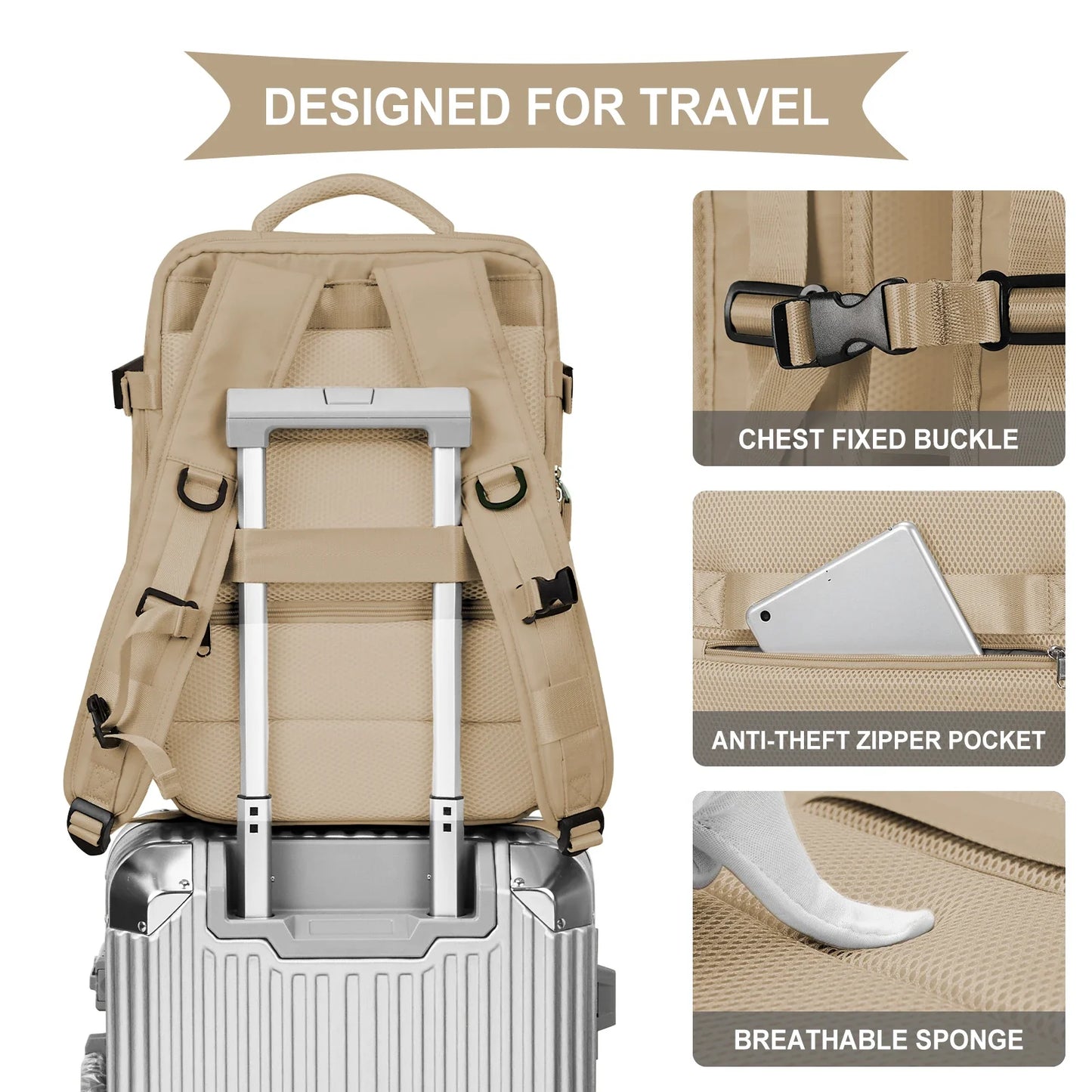 Large Capacity Business Travel Backpack - Wholesalus