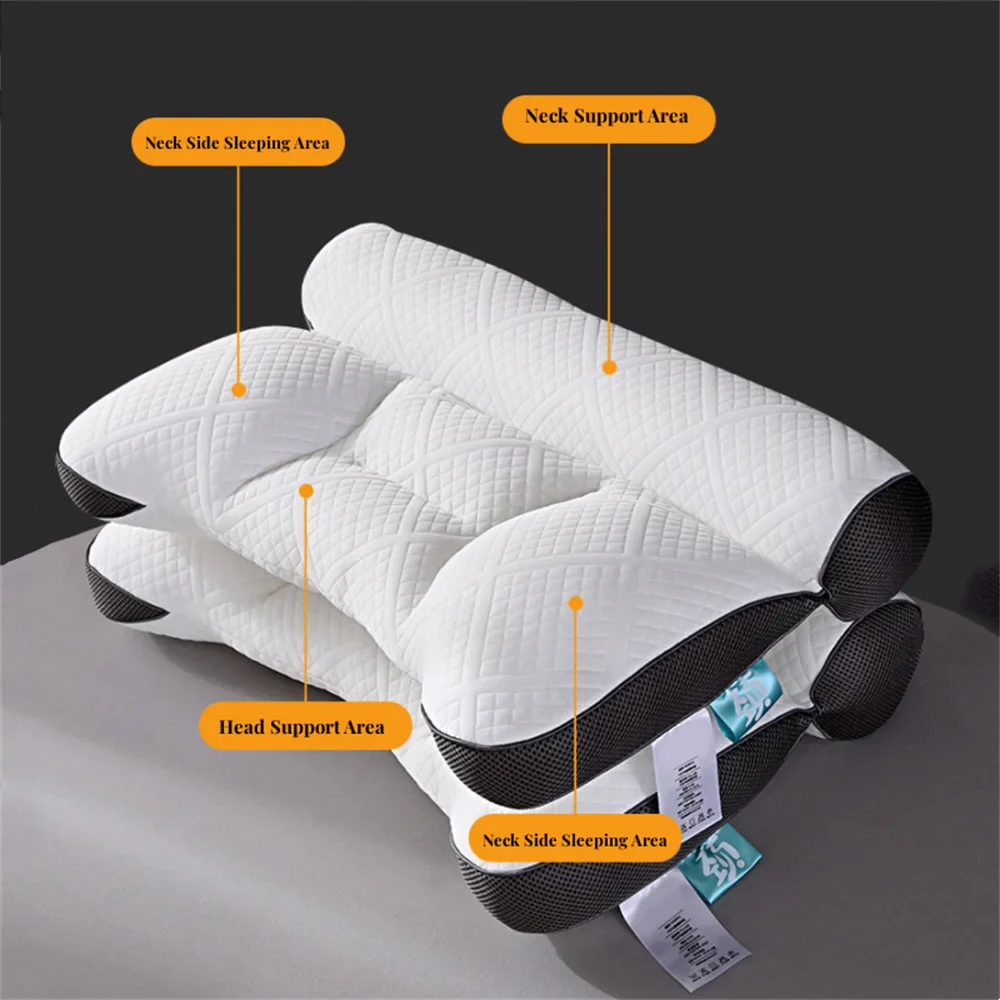 Anti-Traction Zoned Knitted Neck Support Pillow - Wholesalus