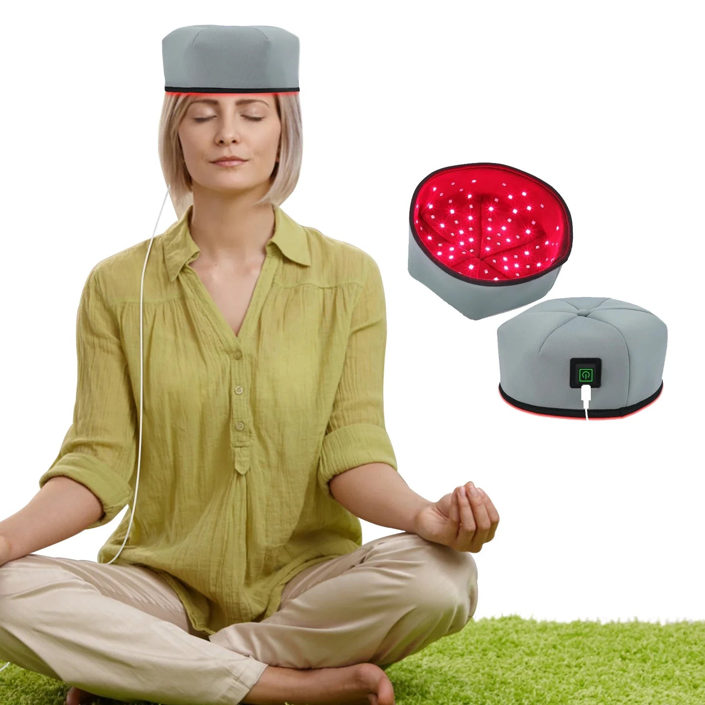 Anti Hair Loss Stress Relief LED Cap - Wholesalus