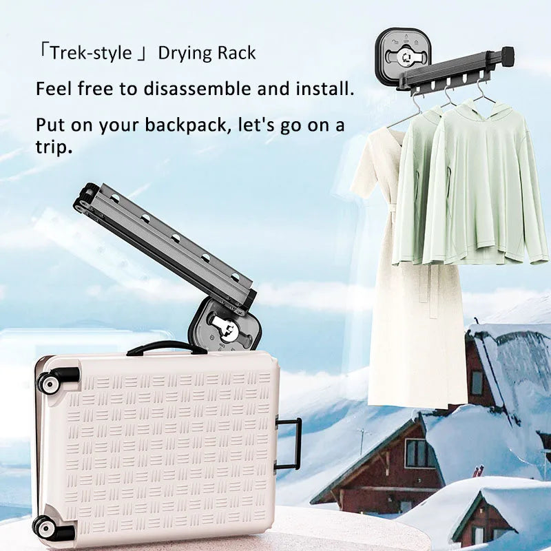 Foldable Wall Mounted Drying Rack - Wholesalus