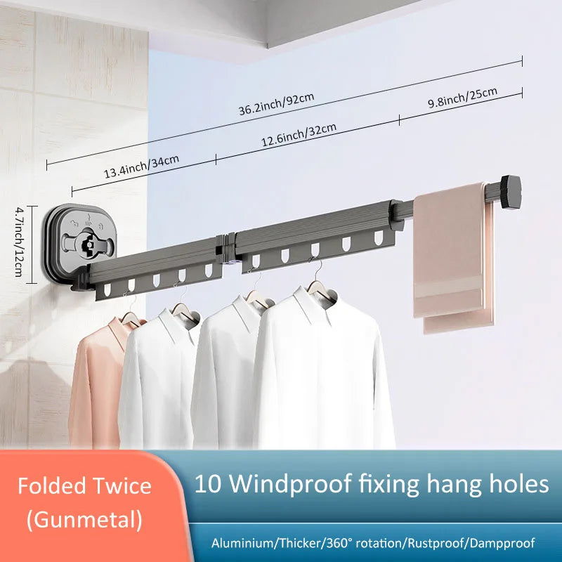 Foldable Wall Mounted Drying Rack - Wholesalus