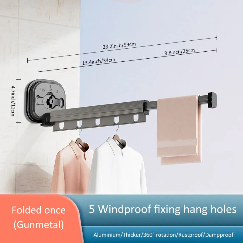 Foldable Wall Mounted Drying Rack - Wholesalus