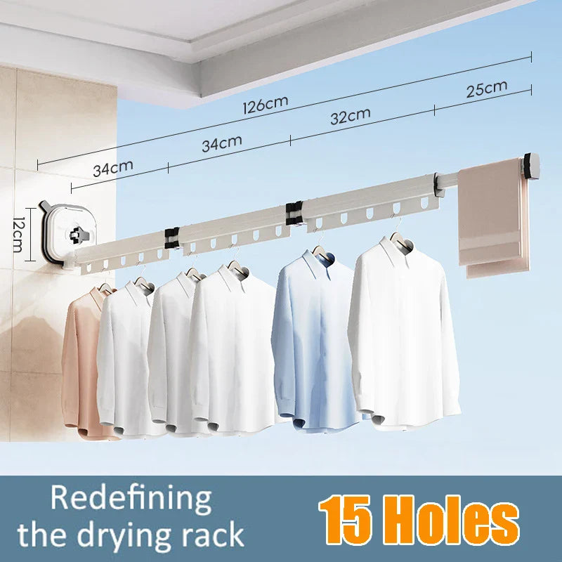 Foldable Wall Mounted Drying Rack - Wholesalus