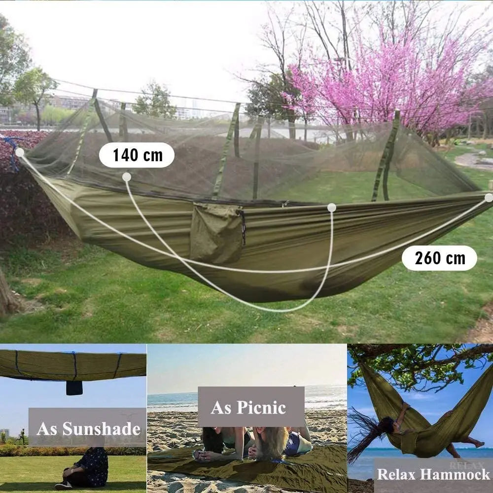 Camping Hammock With Mosquito Net - Wholesalus