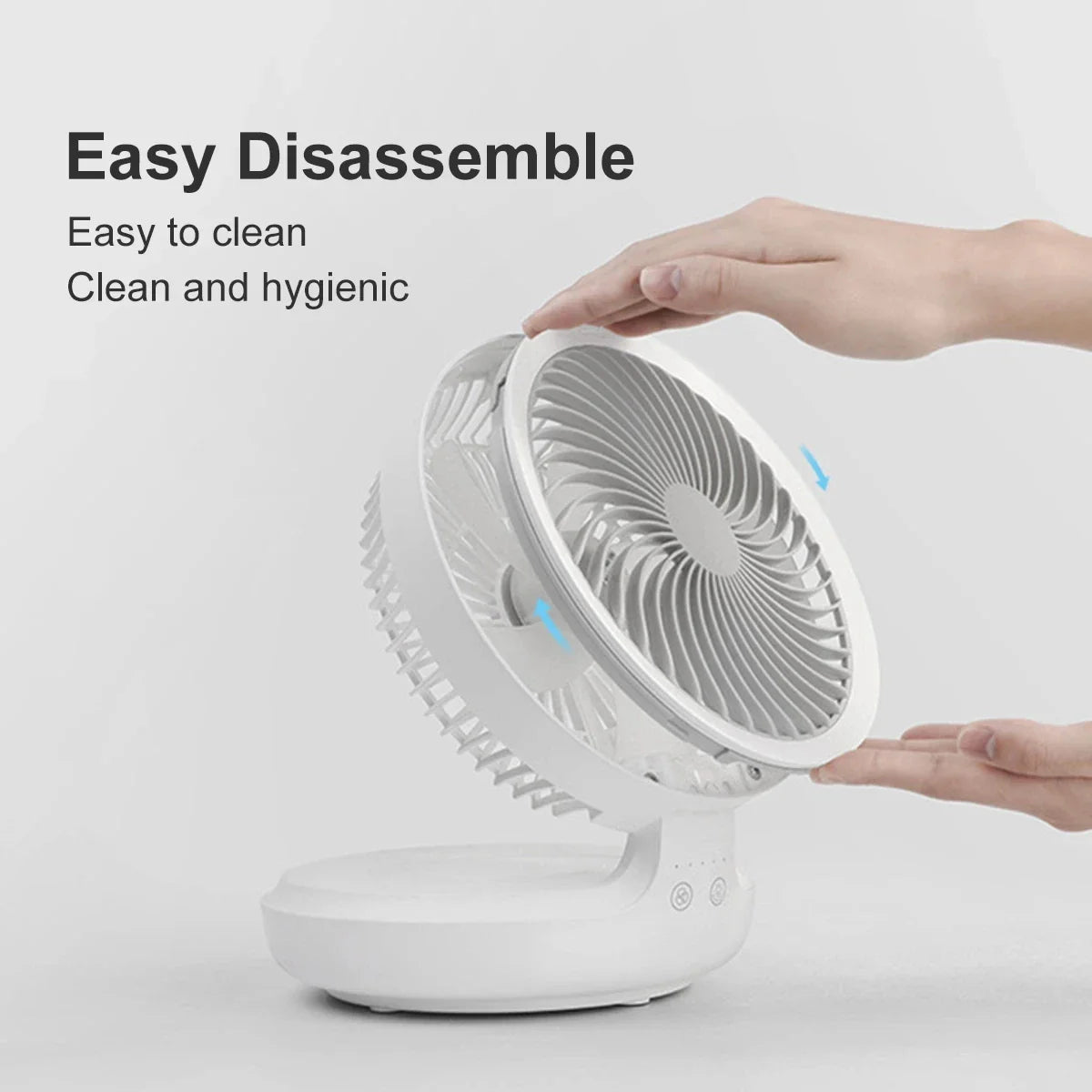 USB Rechargeable Fan with Lamp - Wholesalus