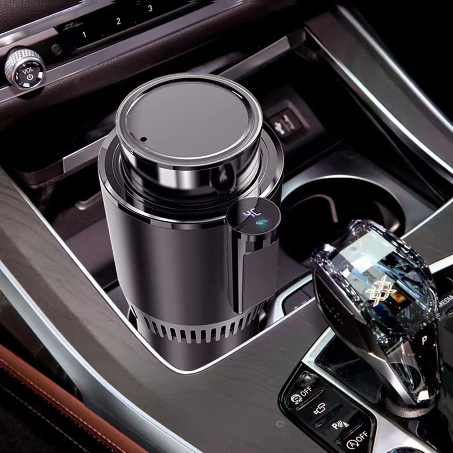 2 in 1 Smart Car Heating Cooling Cup Holder - Wholesalus