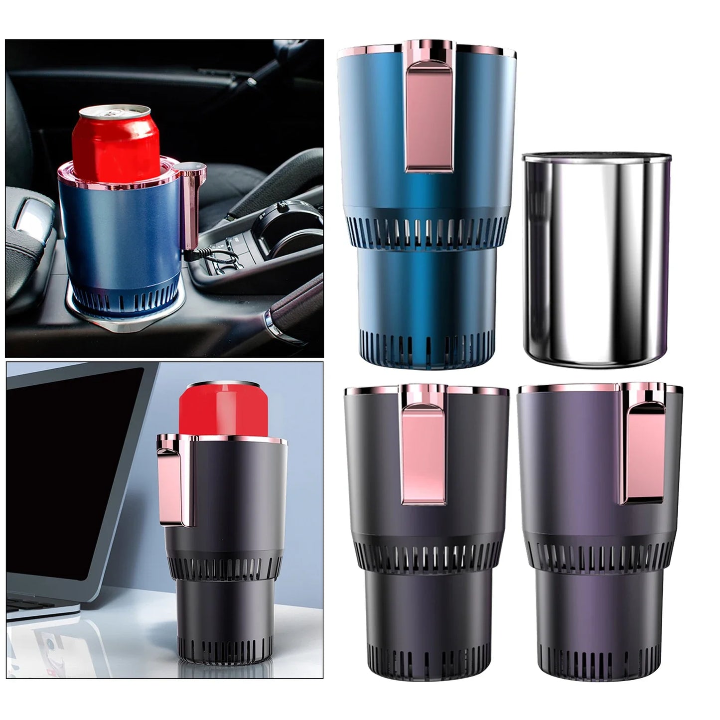 2 in 1 Smart Car Heating Cooling Cup Holder - Wholesalus