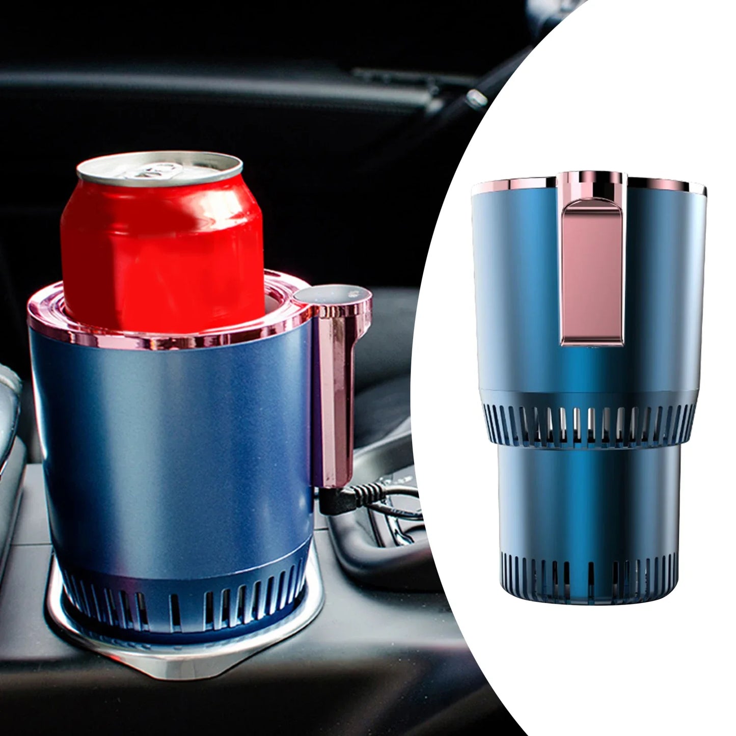 2 in 1 Smart Car Heating Cooling Cup Holder - Wholesalus