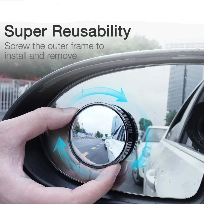 Car 360 Degree Wide Angle Blind Spot Mirror - Wholesalus