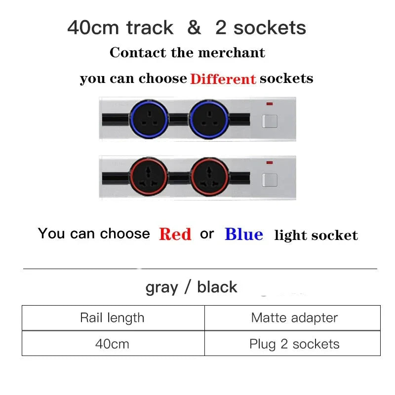 Wall-Mounted Sliding Socket - Wholesalus