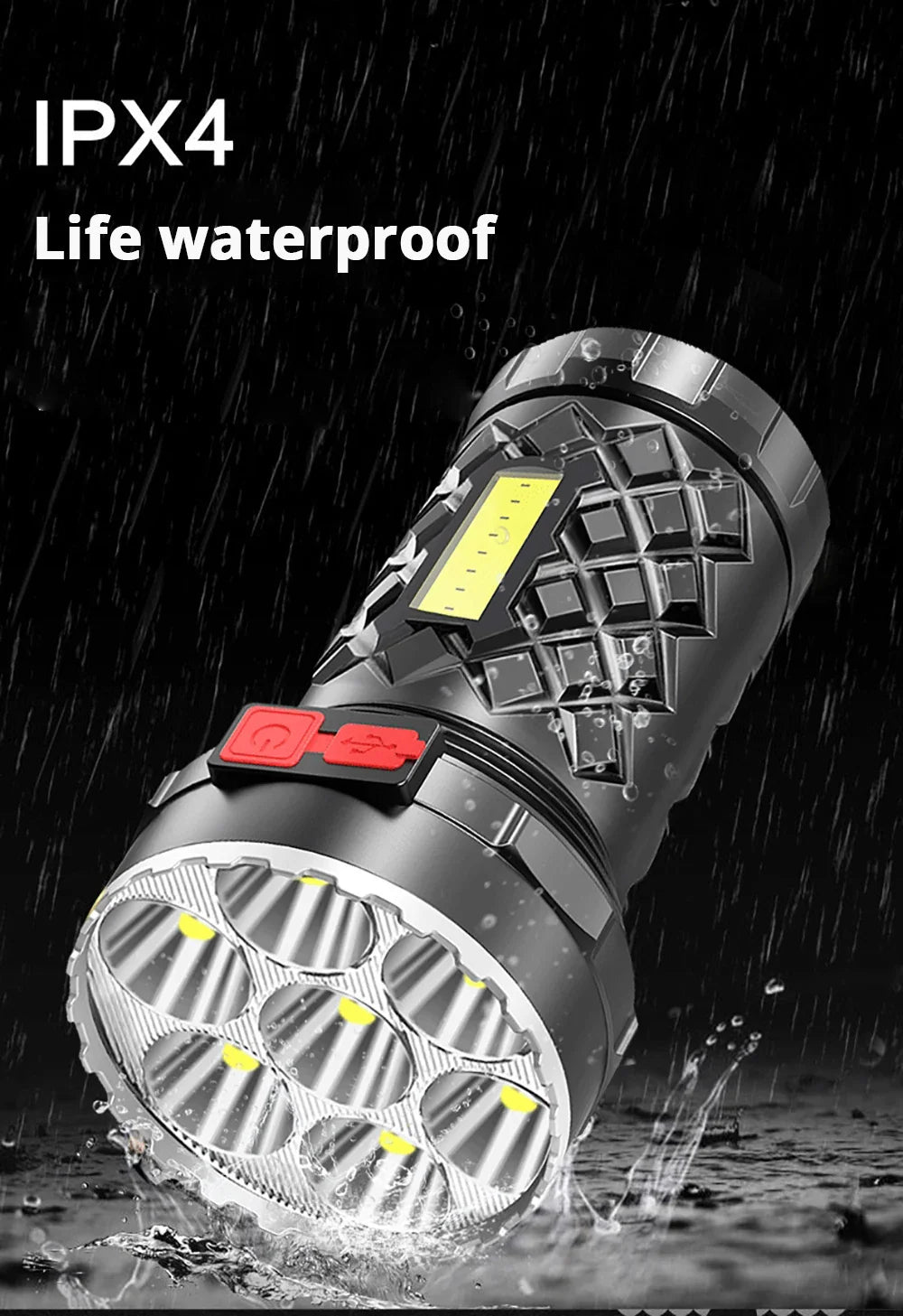 Ultra Powerful LED Rechargeable Flashlight - Wholesalus