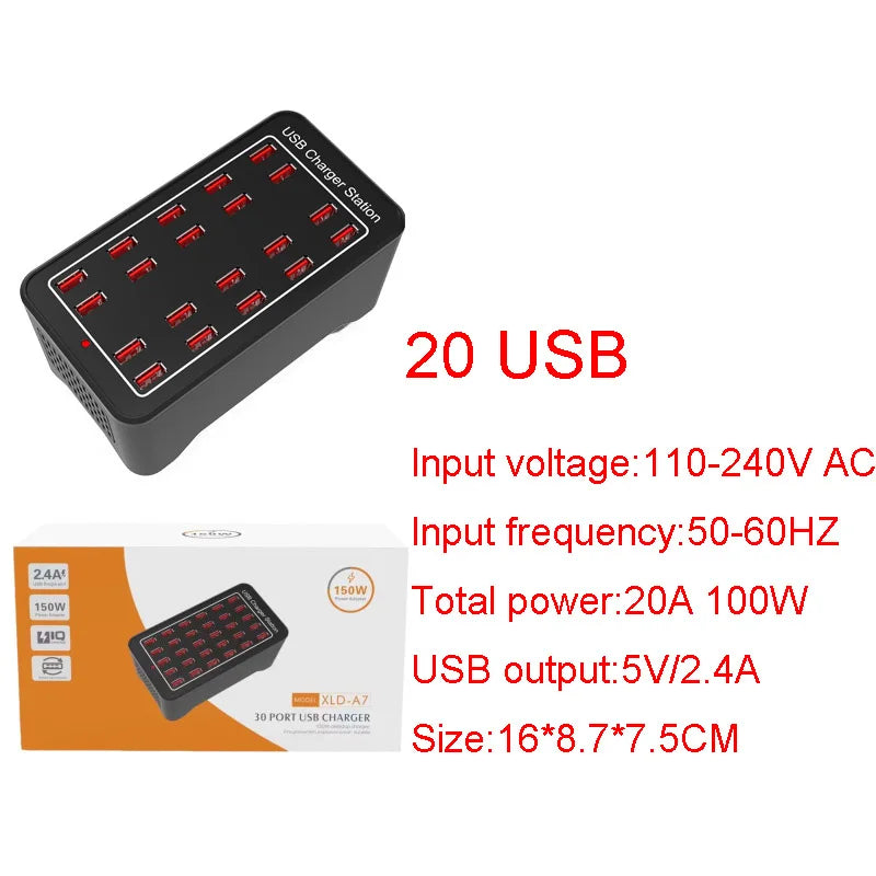 Desktop Multiple USB Charging Hub - Wholesalus