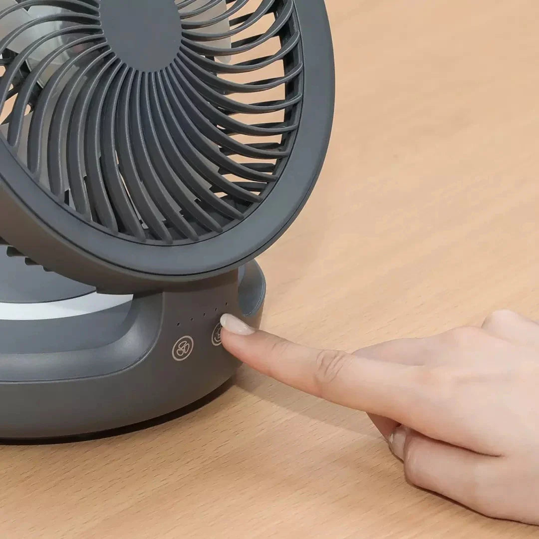USB Rechargeable Fan with Lamp - Wholesalus