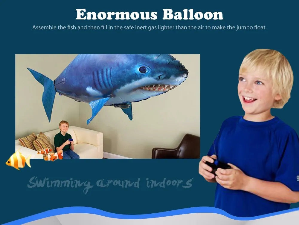 Inflatable Remote Control Shark Fish Toy - Wholesalus