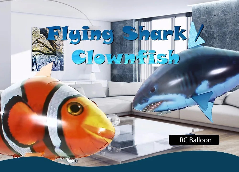 Inflatable Remote Control Shark Fish Toy - Wholesalus