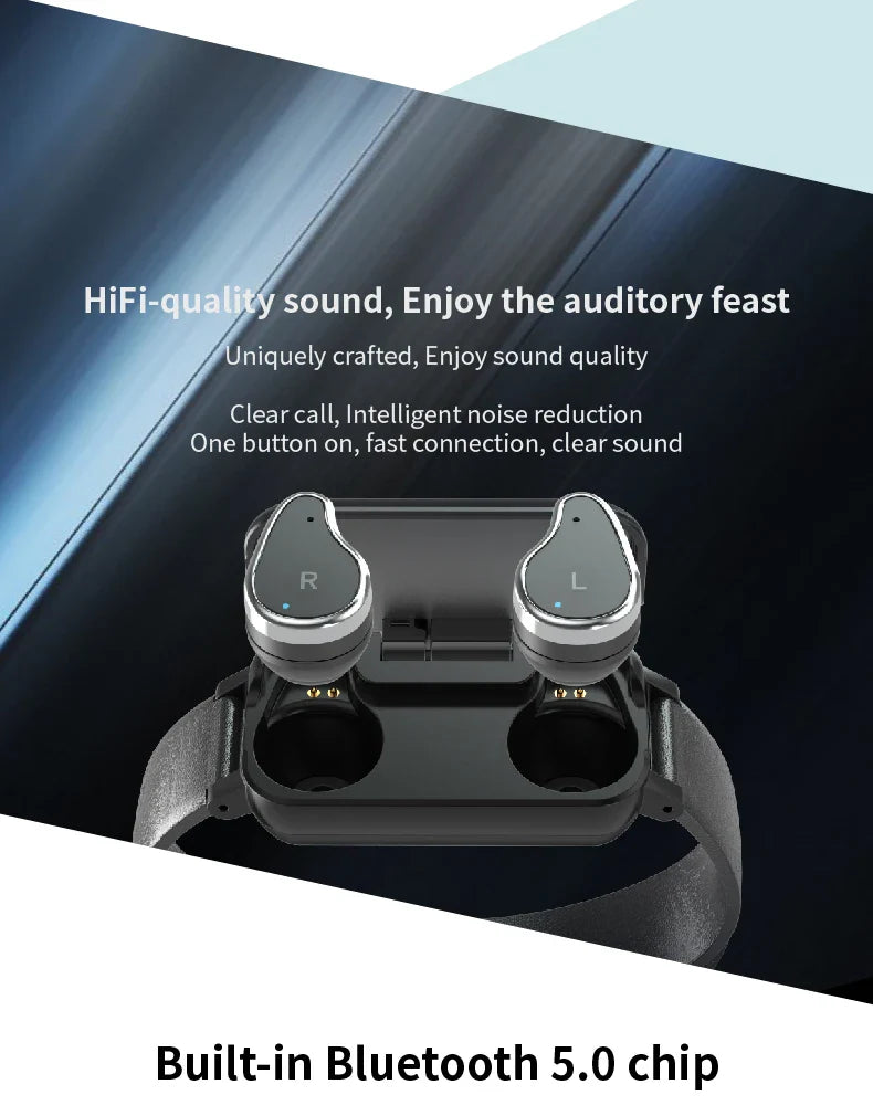 Wireless Smart Bracelet With Headset - Wholesalus