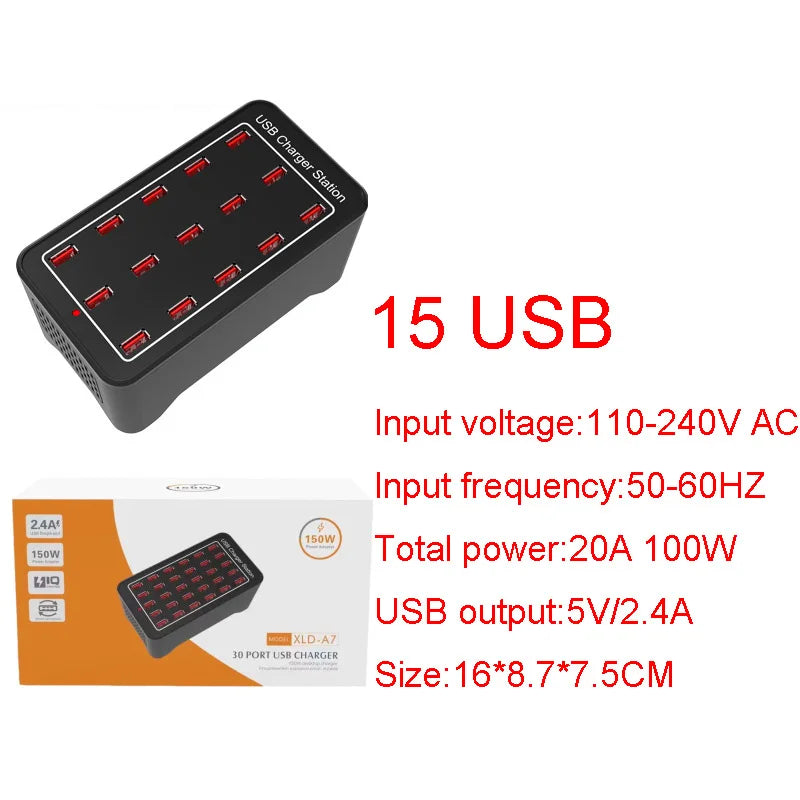 Desktop Multiple USB Charging Hub - Wholesalus