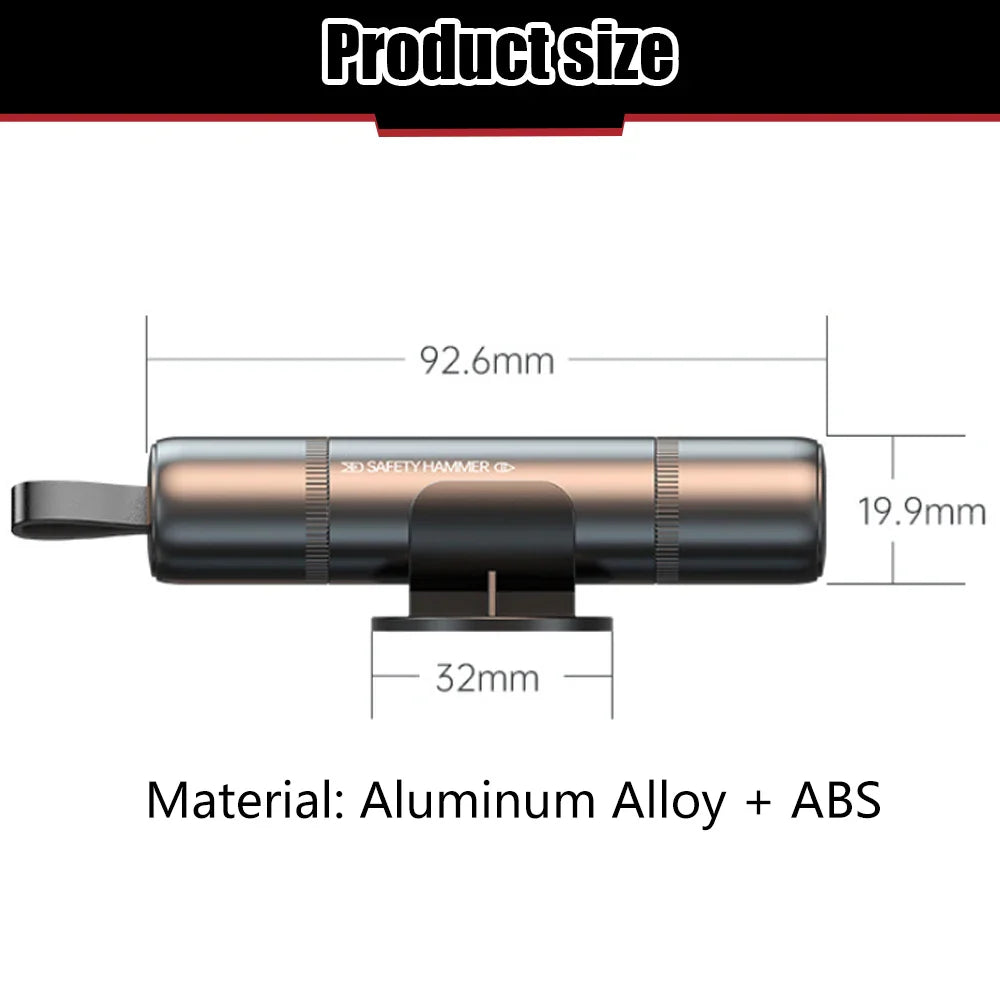Multifunctional Car Safety Hammer 2PCS - Wholesalus