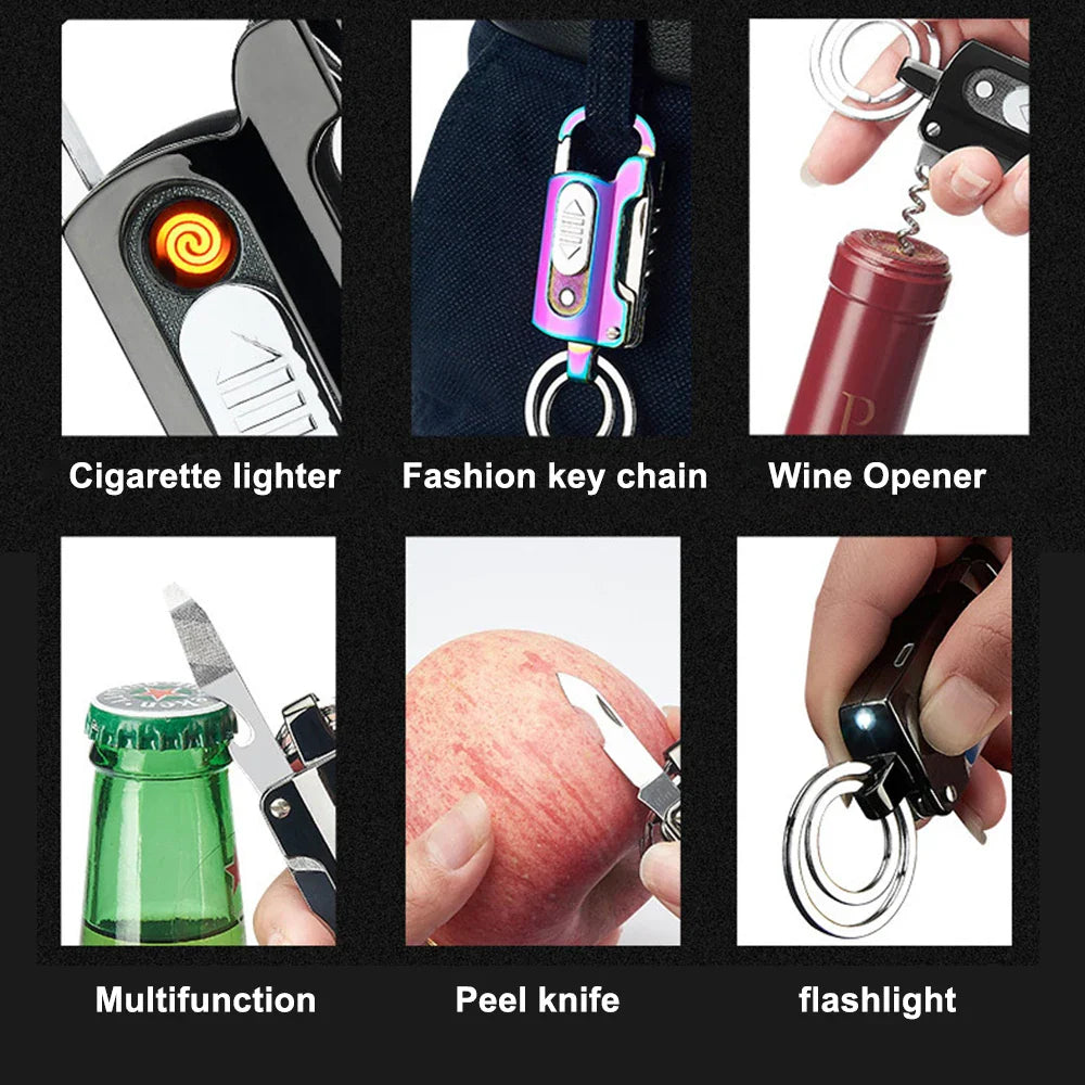 Multifunctional keychain lighter - Wholesalus