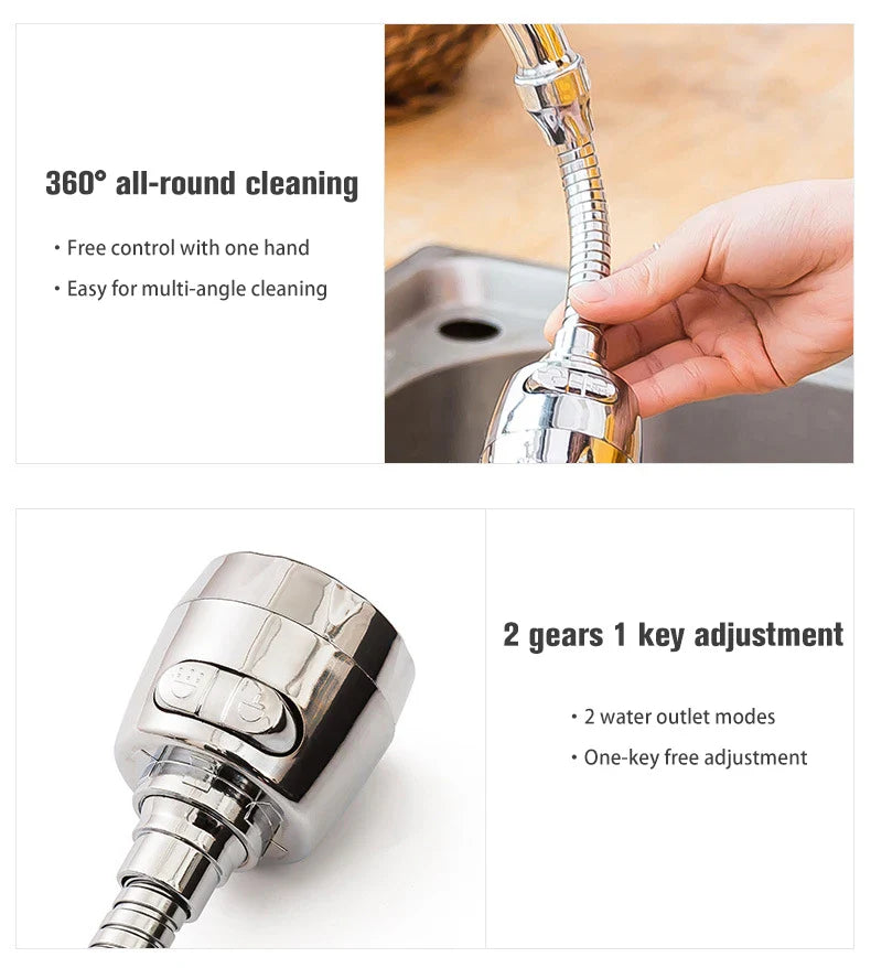 360 Degree Rotatable High Pressure Faucet - Wholesalus