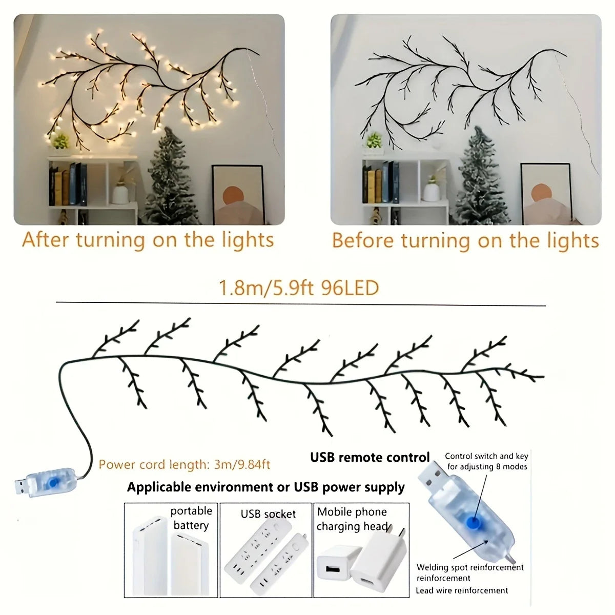 Decorative LED Tree Vine Light - Wholesalus