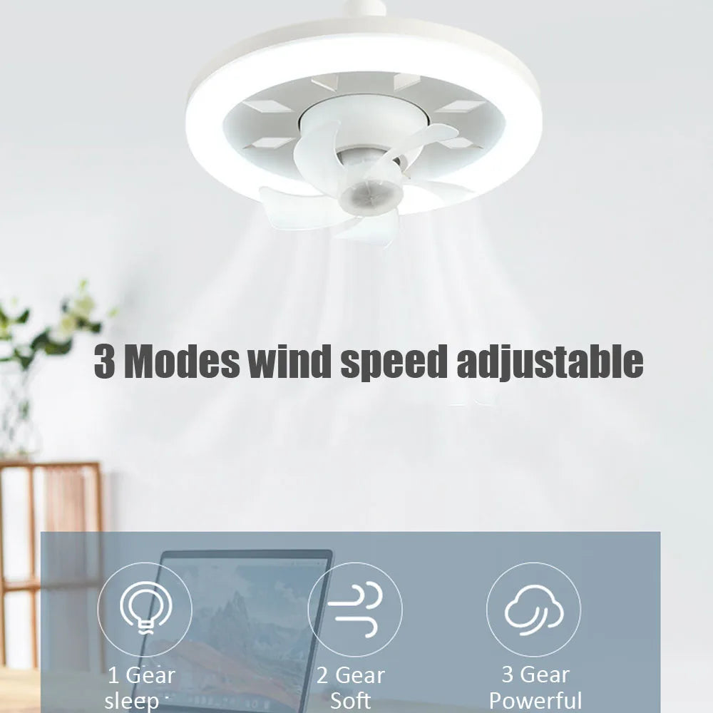 2 in 1 Swivel Fan LED Lamp - Wholesalus