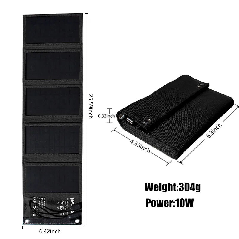 Portable Solar Panel USB Power Bank - Wholesalus