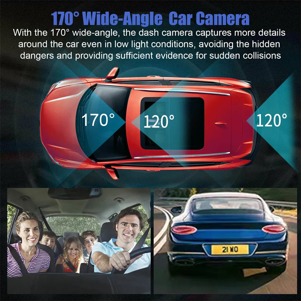 Three Channel Car HD DashCam - Wholesalus