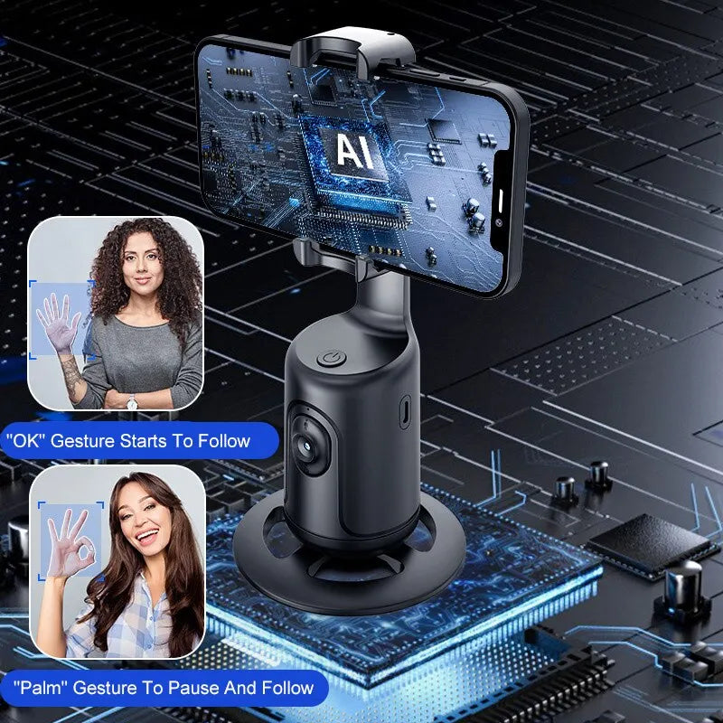 Face Recognition Auto Tracking Phone Holder - Wholesalus