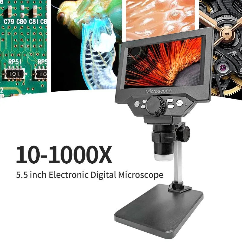 LCD Digital Microscope With Stand - Wholesalus