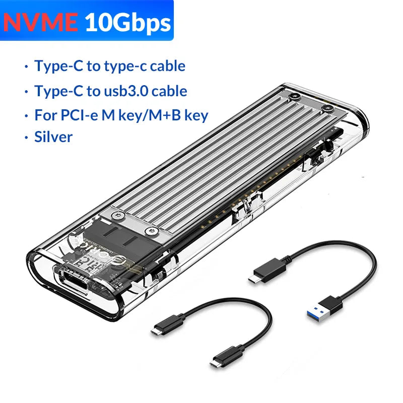 Transparent Hard Drive SSD Enclosure - Wholesalus