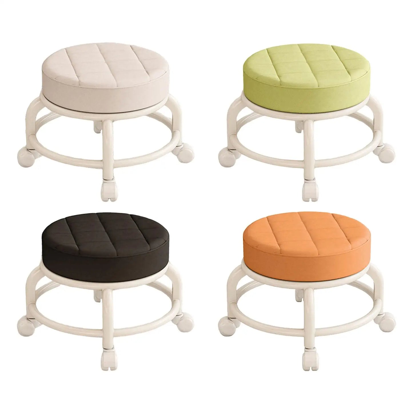 360° Rotating Low Rolling Stool - Wholesalus
