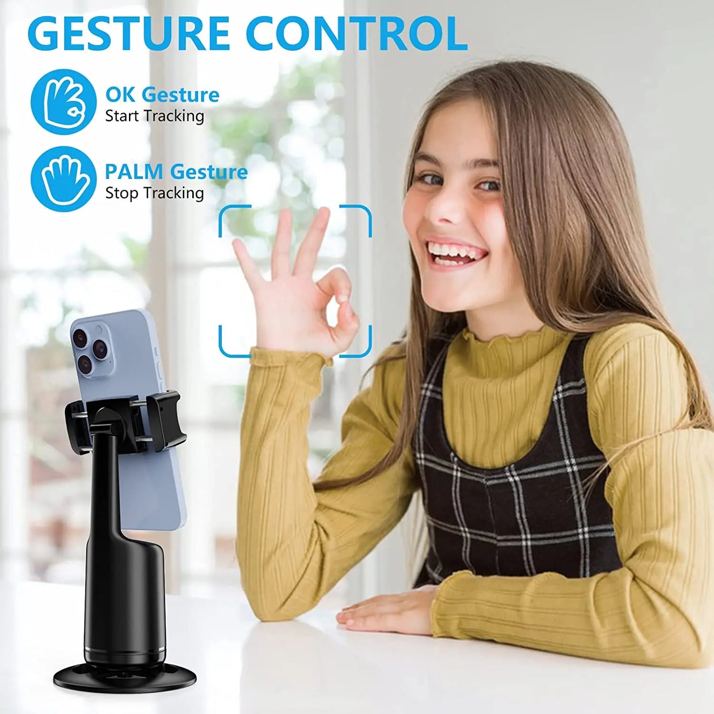 Smart Face Recognition Auto Tracking Phone Holder - Wholesalus