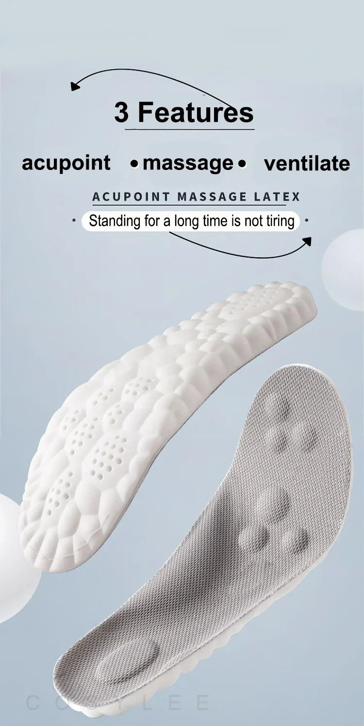 High Elasticity Latex Sport Insoles - Wholesalus