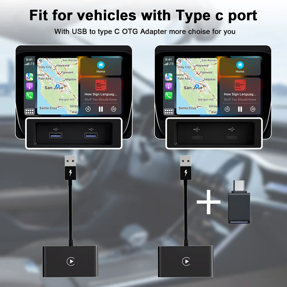 USB Wireless CarPlay Adapter - Wholesalus