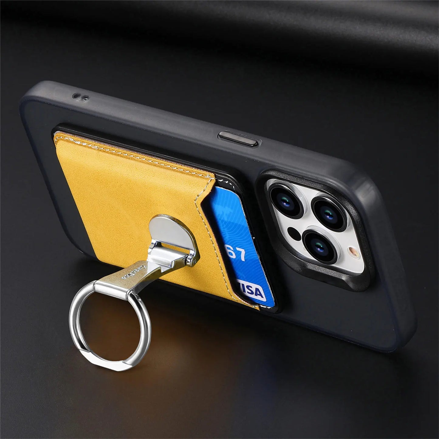 Leather Magsafe Phone Wallet Holder - Wholesalus