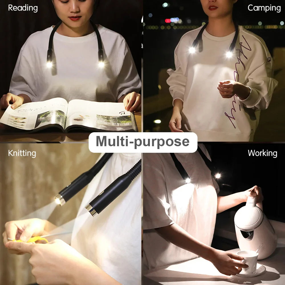 LED Rechargeable Handsfree Reading Lamp - Wholesalus