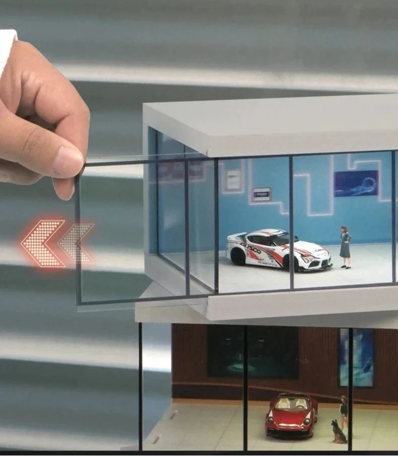 Miniature Car Garage Display - 1 Storey - Wholesalus