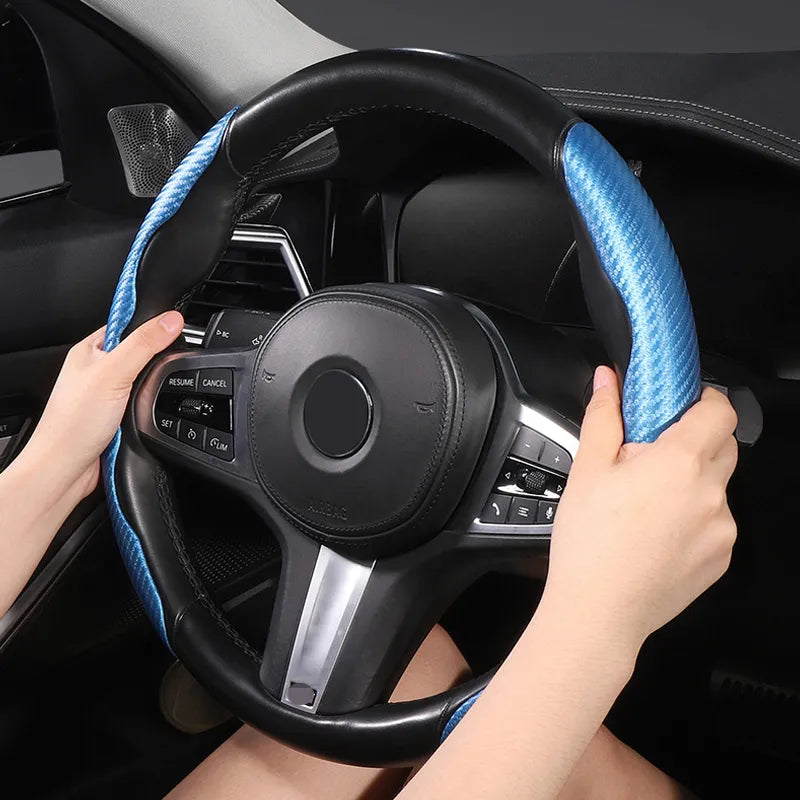 Carbon Fiber Steering Wheel Cover - Wholesalus