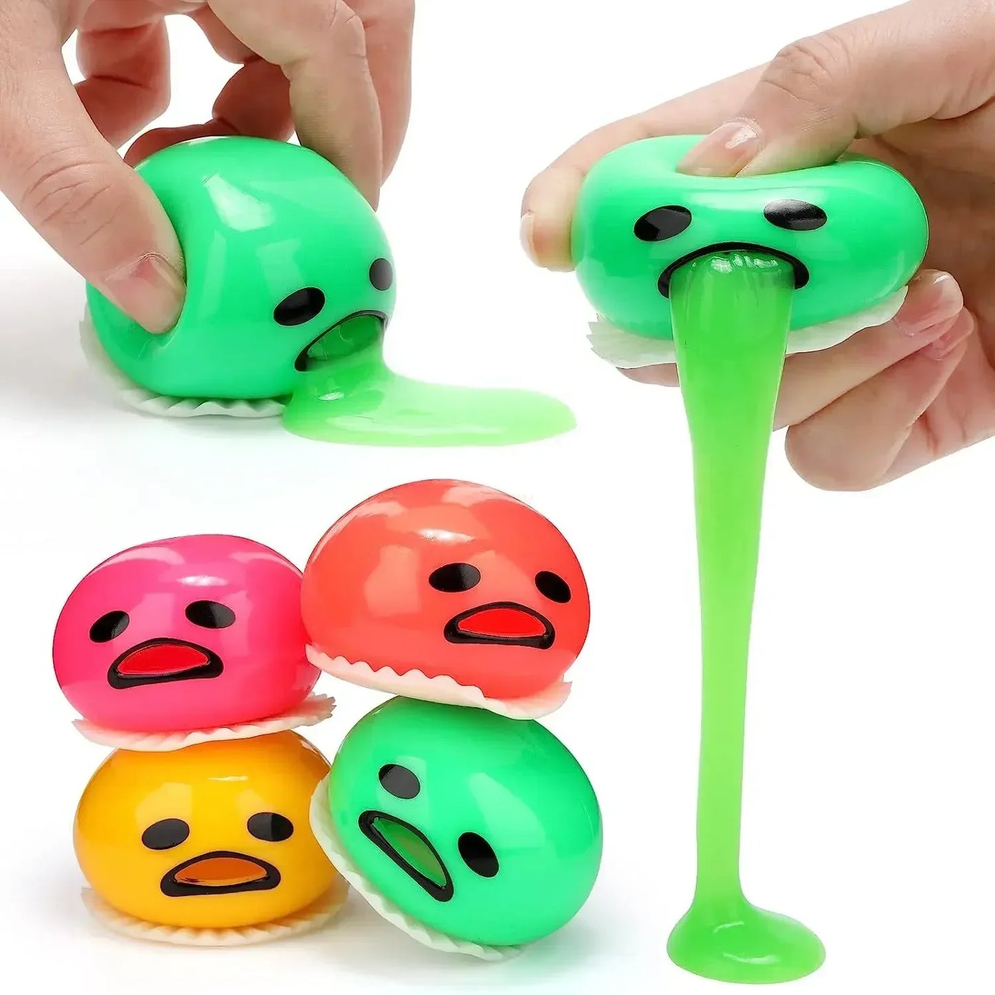 Squishy Puking Egg Yolk Squeeze Ball - Wholesalus